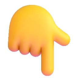 Pointing down